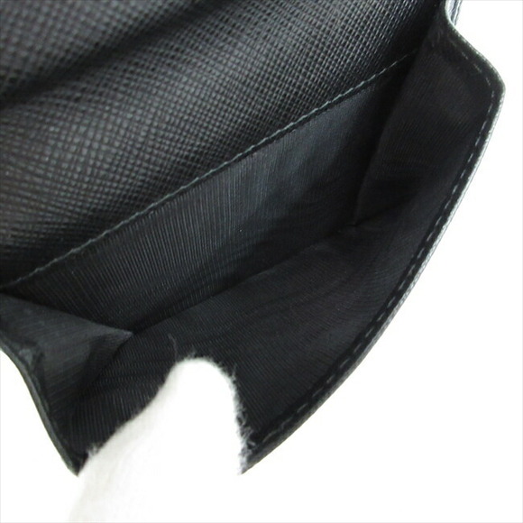 Prada Lipstick Bifold Wallet Black Saffiano - Picture 10 of 12